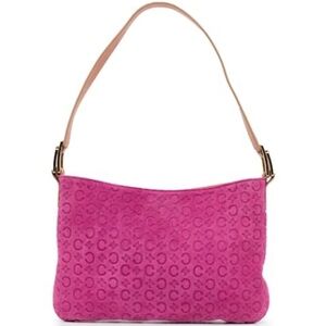 Céline Vintage C Macadam Shoulder Bag - Pink